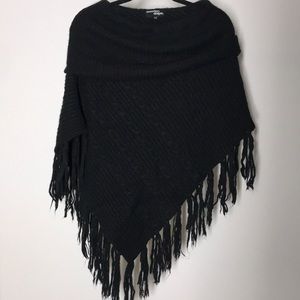 Wooden Ships Black Fringe Cape